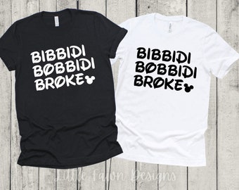 Bibbidi Bobbidi Broke Mickey T-Shirt - Magical  - Inspired - Vacation - Mickey Mouse - Cinderellas Castle - Magic Kingdom, DisneyDisney