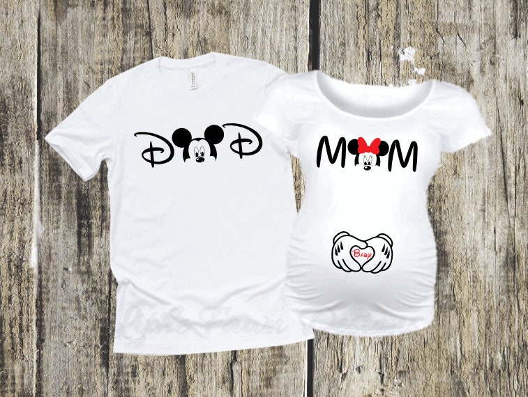 toddler youth baby Disneyland Men mommy and me women Mama Daddy Minnie Mini Mouse Coordinating T shirt- ONE SHIRT 