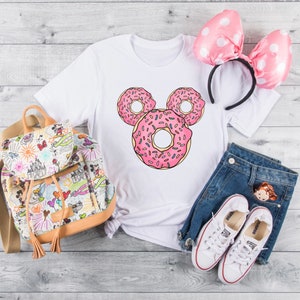 Mickey Donut Shirt, Magical Vacation, Inspired, Disney, Minnie, Magic Kingdom, Snacks, Snacking Around The World, Epcot, Food and Wine