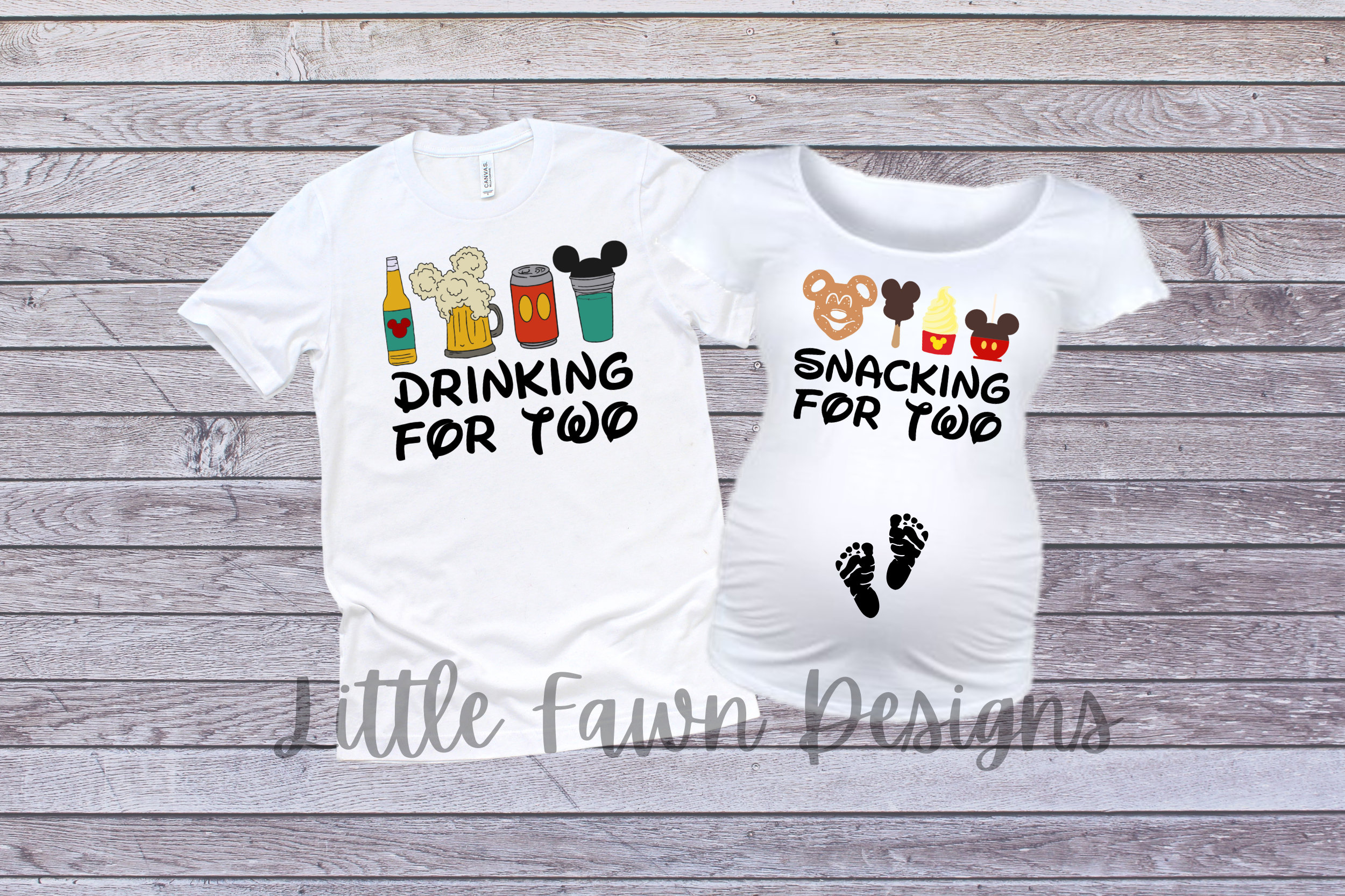 Snacking and Drinking For Two Matching Maternity Shirts, Pregnancy Announcement, Magical, Inspired, Mom to be, Dad to be, Baby on Board