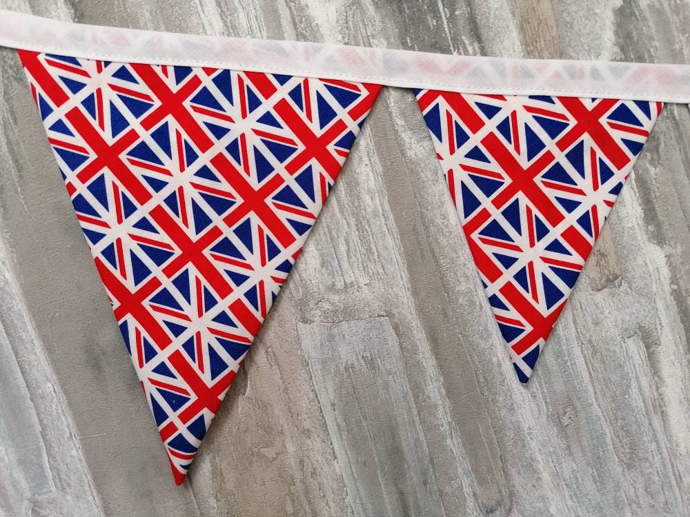 Union Jack fabric bunting Union Jack bunting Union Jack Etsy