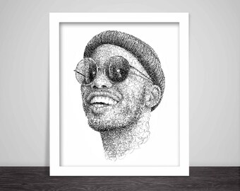 Scribbled Anderson Paak - Hip Hop Poster