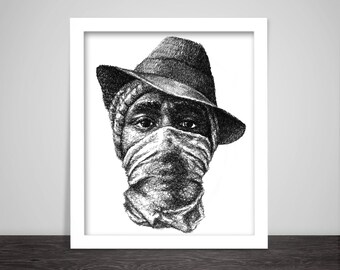 Scribbled Mos Def - Hip Hop Poster