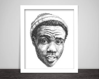 Scribbled Childish Gambino - Hip Hop poster