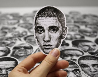 Scribbled Eminem - Vinyl Sticker