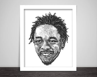 Scribbled Kendrick Lamar - Hip Hop Poster