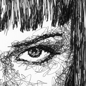 Scribbled Mia Wallace Uma Thurman Pulp Fiction Poster image 2