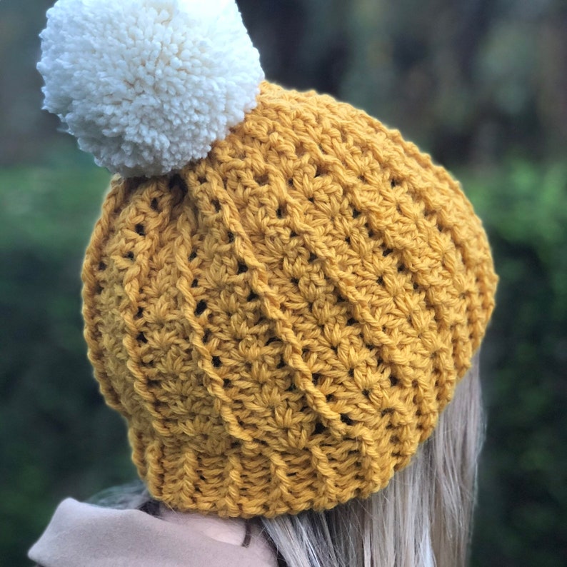 Crochet Hat Pattern, Crochet Pattern, Snow Days Crochet Hat Pattern,Crochet Beanie Hat, Instant Download PDF Crochet Tutorial, pdf pattern. image 6