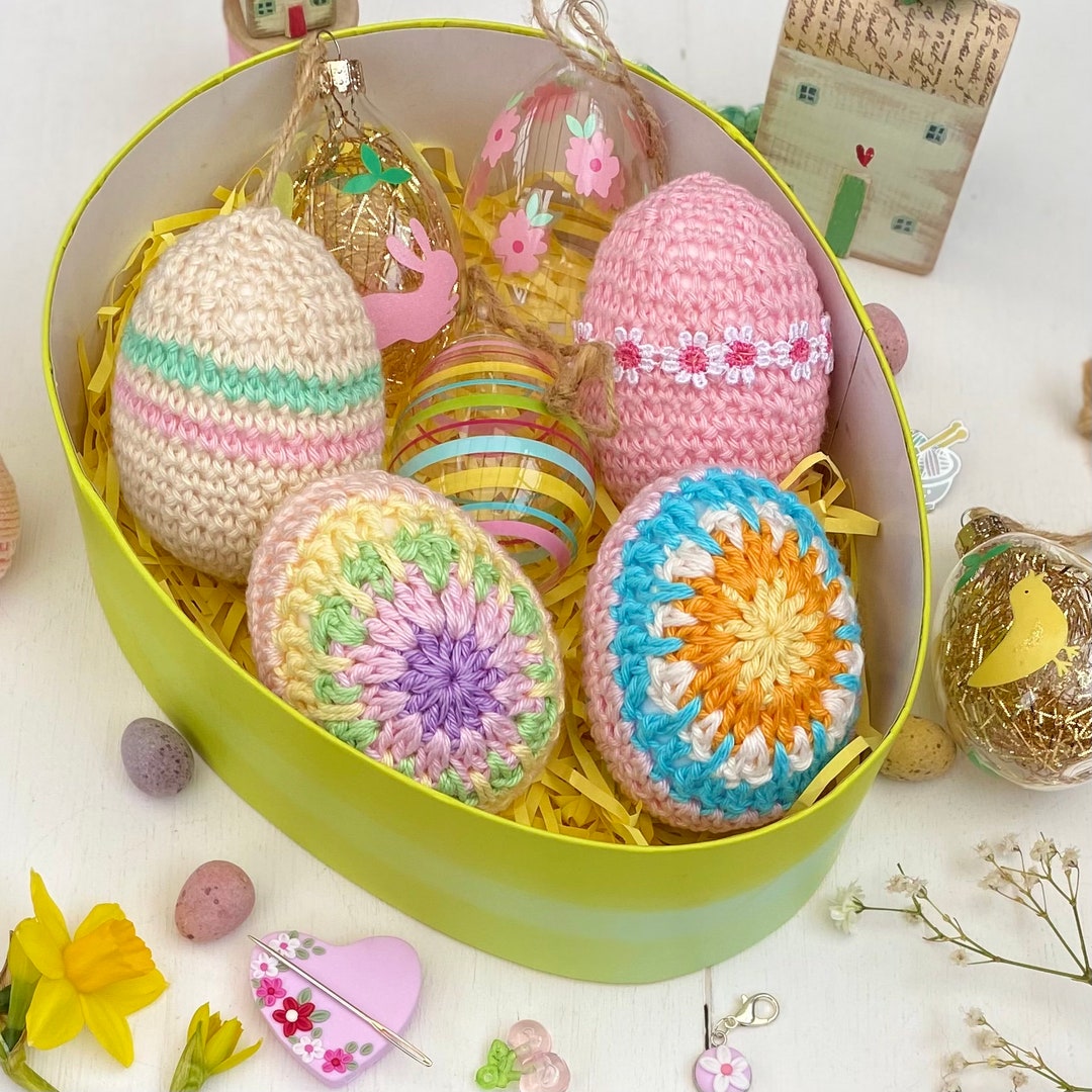 Crochet Egg Granny Square Crochet Pattern Digital Pattern Etsy