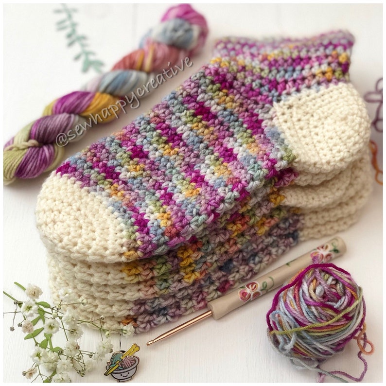 Crochet pattern Crochet sock Pattern Duvet Days Sock Etsy