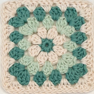 Daisy Granny Square crochet pattern, Crochet Pattern, crochet blanket, pdf pattern instant download, photo, digital, SewHappyCreative.