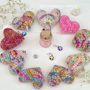 Amigurumi crochet Heart, Valentines, Crochet Pattern, Digital Pattern,heart, pdf pattern, instant dowload,photo tutorial, SewHappyCreative.