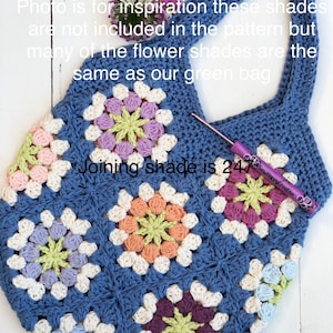 Flower Festival Bag, Granny Square Crochet Pattern,Beach Bag, crochet Pattern, SewHappyCreative, pdf pattern, instant dowload,photo tutorial image 9