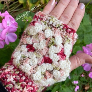 Granny Square Crochet Pattern,Wrist Warmers Pattern, Crochet Pattern, Mitten Pattern, Crochet Mittens,Instant Download PDF Crochet Tutorial. image 6