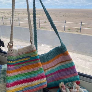 Wzór na szydełkową torbę Grandma Square, samouczek fotograficzny (wzór PDF) do pobrania natychmiast SewHappyCreative