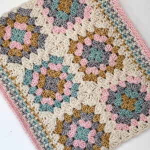 2 Granny Square Crochet Patterns, Wrist Warmers Pattern, Crochet Cowl Pattern, Mitten Pattern,Instant Download PDF, Crochet photo Tutorial. image 5
