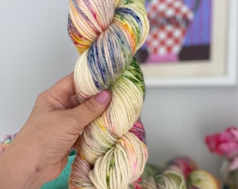 Hand Dyed Aran Yarn, Story Teller , Superwash Merino Wool, Knitting Crochet SewHappyCreative