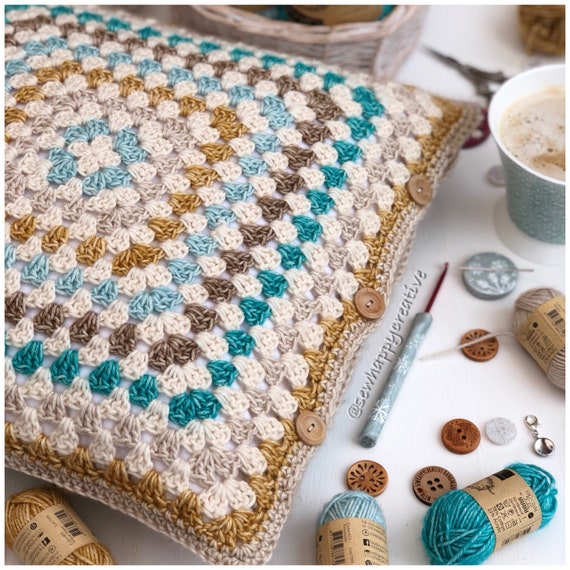 Set Uncinetto Katech Per Principianti - Kit Borsa Granny Squares Con Tutorial - Foto 11