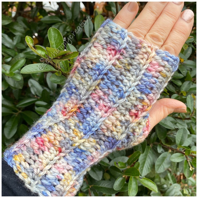Crochet Pattern Smitten Mittens Fingerless Gloves Mitten Etsy UK