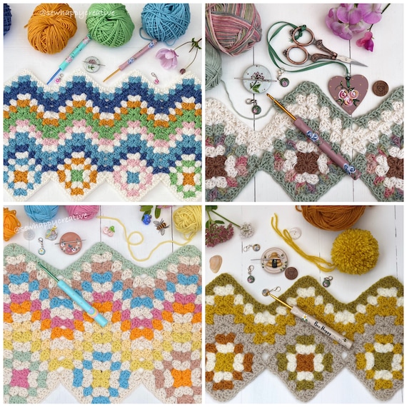 Granny Square Crochet Pattern Granny Square Ripple Baby Blanket Pattern Crochet Tutorial Pdf Pattern Instant Download Photo Tutorial. Etsy Canada