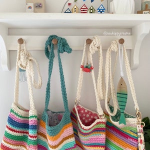 Modèle numérique de sac au crochet carré grand-mère, sac au crochet, modèle de sac au crochet, téléchargement immédiat du modèle pdf, tutoriel photo, sac SewHappy.