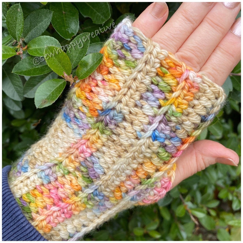Crochet Pattern Smitten Mittens Fingerless Gloves Mitten Etsy