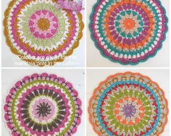 Crochet Pattern Crochet Mandala Pattern, Mandala Doily pattern,Crochet,Instant Download PDF Crochet Pattern Tutorial Pattern