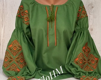 XS is reserved for Marie Ukrainian Vyshyvanka Ukrainian Embroidered Blouse Boho Style Romanian Blouse