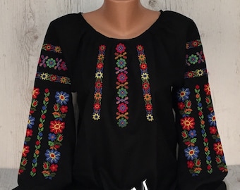 Ukrainian Vyshyvanka Ukrainian Embroidered Blouse, Romanian Blouse
