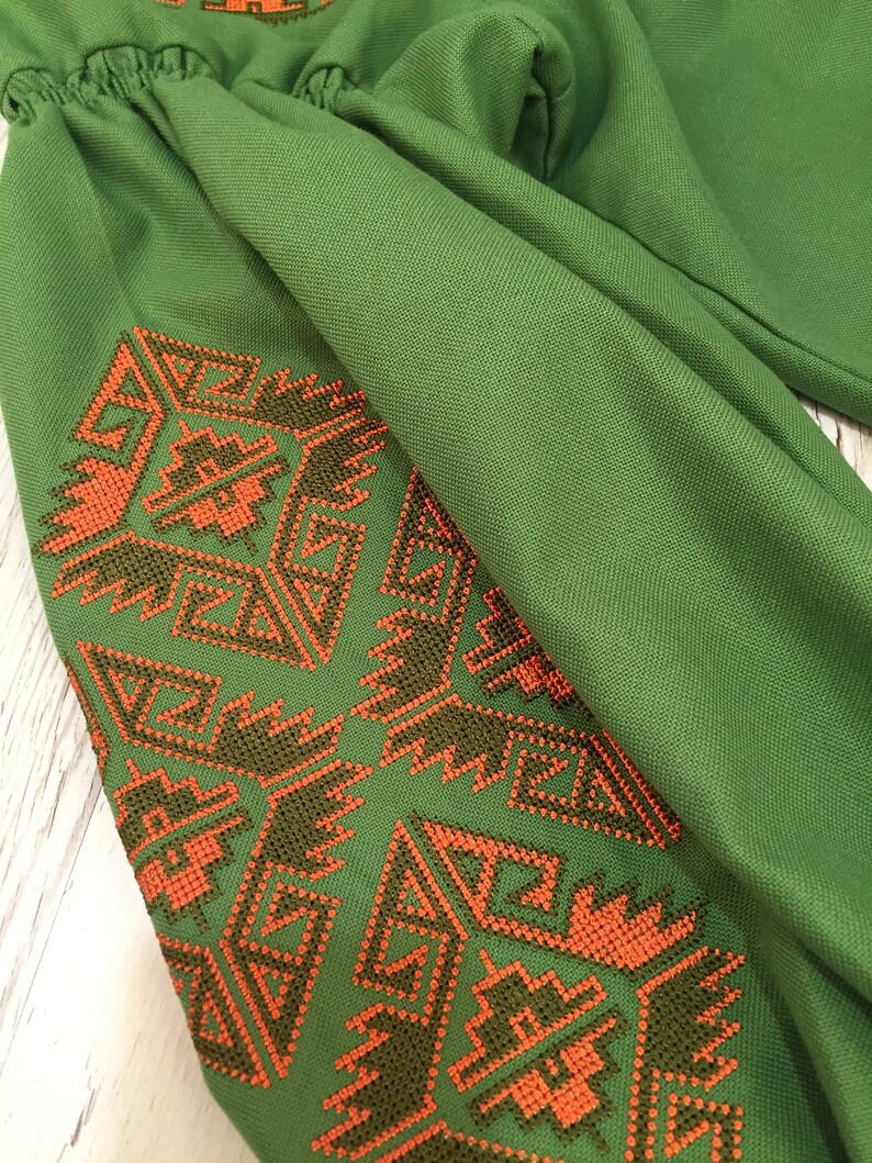 XS is reserved for Marie Ukrainian Vyshyvanka Ukrainian Embroidered Blouse Boho Style Romanian Blouse image 6