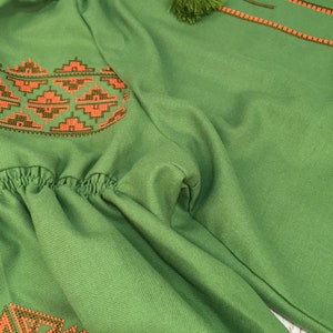 XS is reserved for Marie Ukrainian Vyshyvanka Ukrainian Embroidered Blouse Boho Style Romanian Blouse image 7