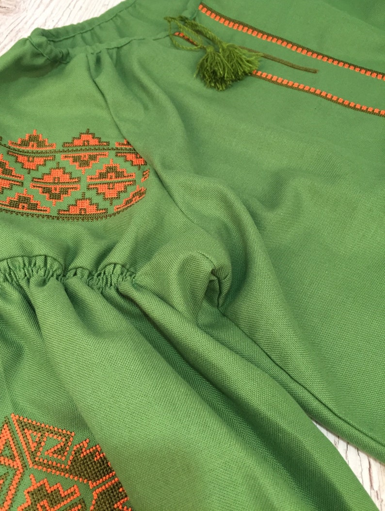 XS is reserved for Marie Ukrainian Vyshyvanka Ukrainian Embroidered Blouse Boho Style Romanian Blouse image 7