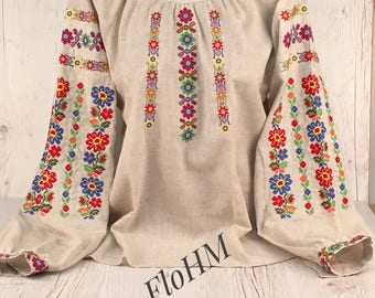 Oekraïense Vyshyvanka geborduurde Oekraïense blouse, Roemeense blouse