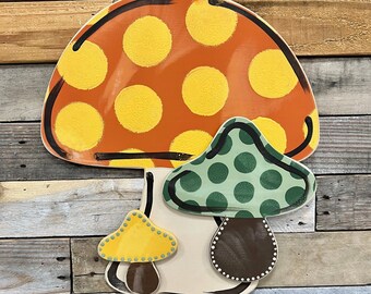 Mushroom Door Hanger | Nature Decor | Earthy Decor | Outdoor Decor | Boho Decor | Front Door Decor