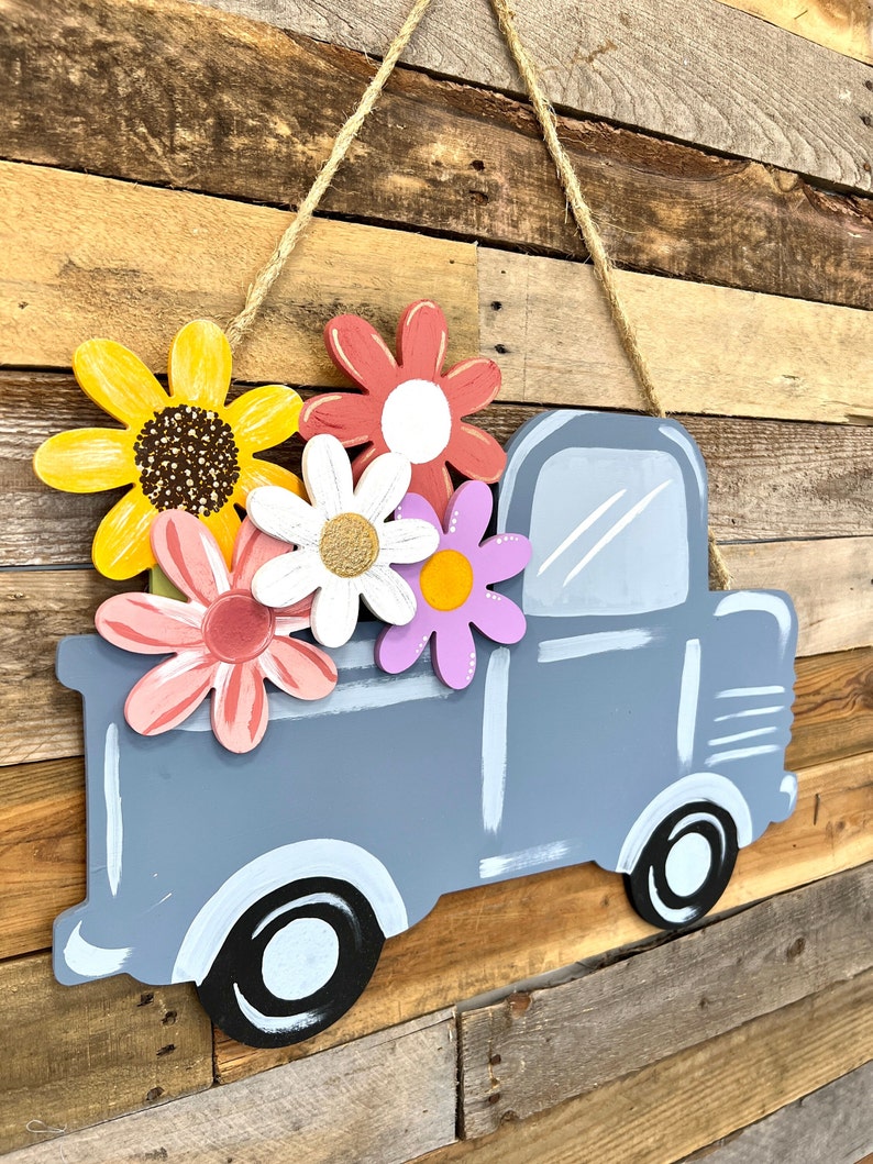 Truck Door Hanger Truckbed Decor Flower Door Hanger Etsy