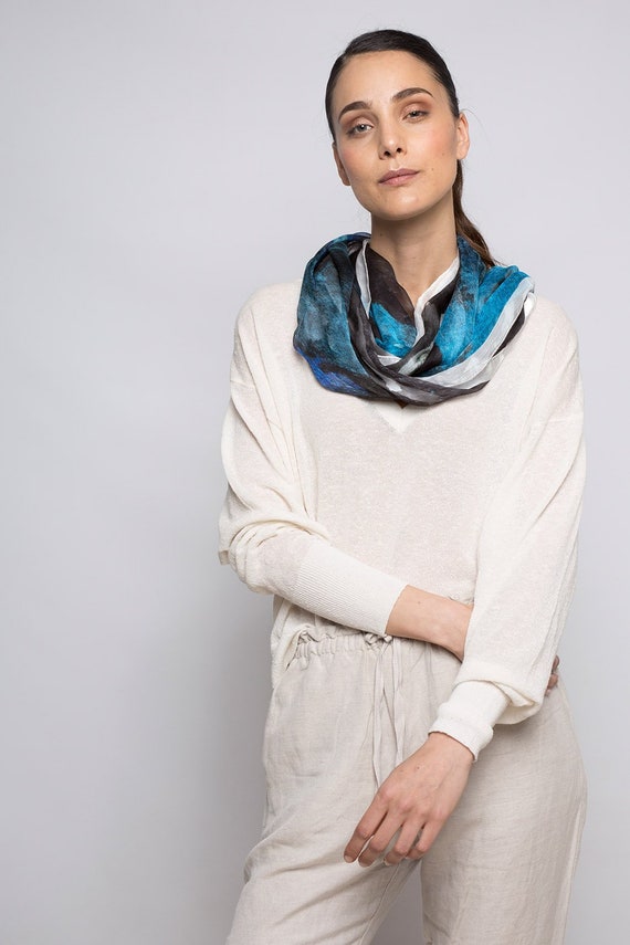 black sheer evening shawl