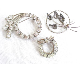 Lot De Bijoux Anciens Vintage - Bagues, Broches, Collier, Boucles D'oreilles