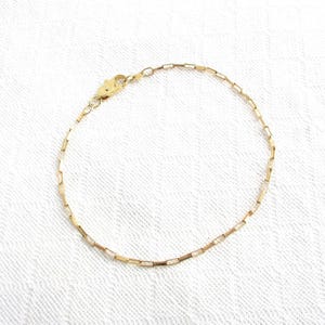 Fine Link 14K Yellow Gold Vintage Bracelet - Hallmarked 14K Italy - NY Estate Jewelry