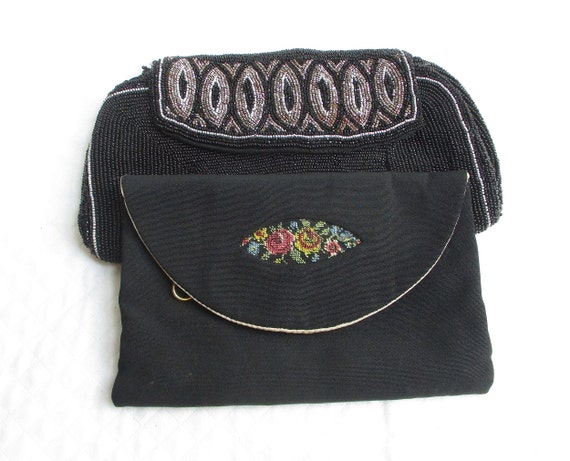 Pair of Vintage Black Handbags/Wallets - Black, S… - image 10