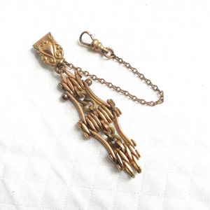 Antique Vest Clip Chatelaine Pocket Watch Chain Fob - Hallmarked Finberg Mfg. Co. - NY Estate Jewelry