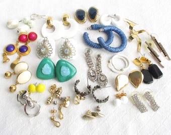 Vintage Stud Back Earring Lot Bundle - 24 Matched Pairs - NY Estate Jewelry