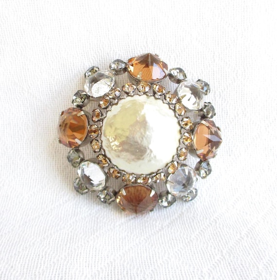 SCHREINER NEW YORK Signed Vintage Baroque Pearl & Inverted