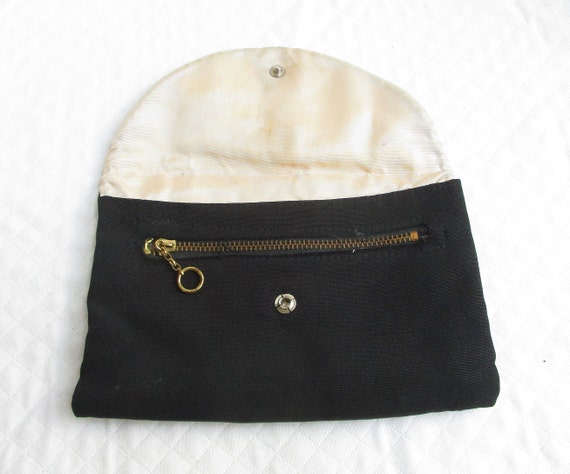Pair of Vintage Black Handbags/Wallets - Black, S… - image 7
