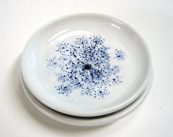 Set: Soap dish with plate, Wilde Carrot, handcrafted ceramic