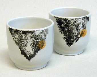 2 mugs, céramique unique, fait main