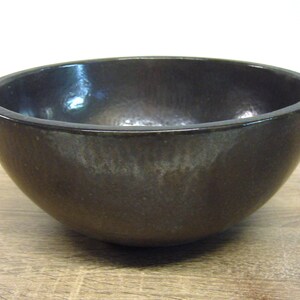 Hand washbasin in bronze-brown glaze, handmade ceramic, 27 x 12.5 cm image 5