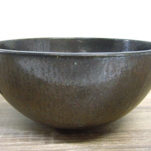 Hand washbasin in bronze-brown glaze, handmade ceramic, 27 x 12.5 cm image 2