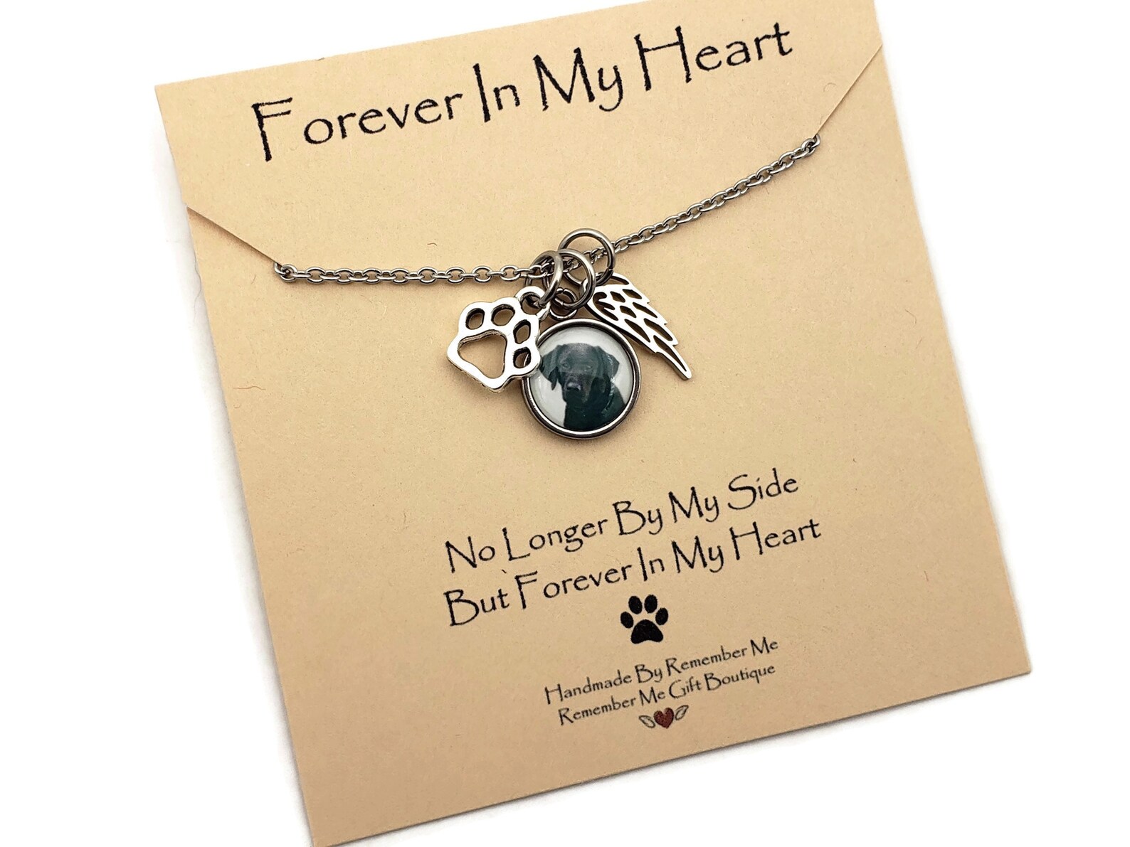 Pet Memorial Jewelry Pet Loss Gifts Dog Memorial Necklace Etsy