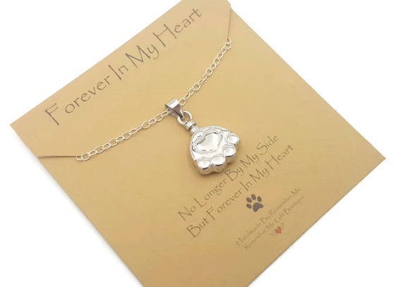 Pet Cremation Jewelry Dog Urn Necklace Pet Ashes Jewelry Etsy