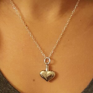 Heart Cremate Jewelry, Urn Necklace, Ash Necklace in Sterling Silver ...